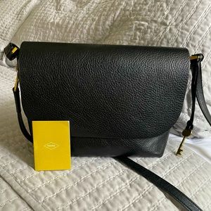 Fossil: Black crossbody bag